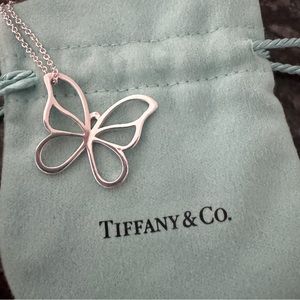 Tiffany & Co. sterling silver butterfly necklace